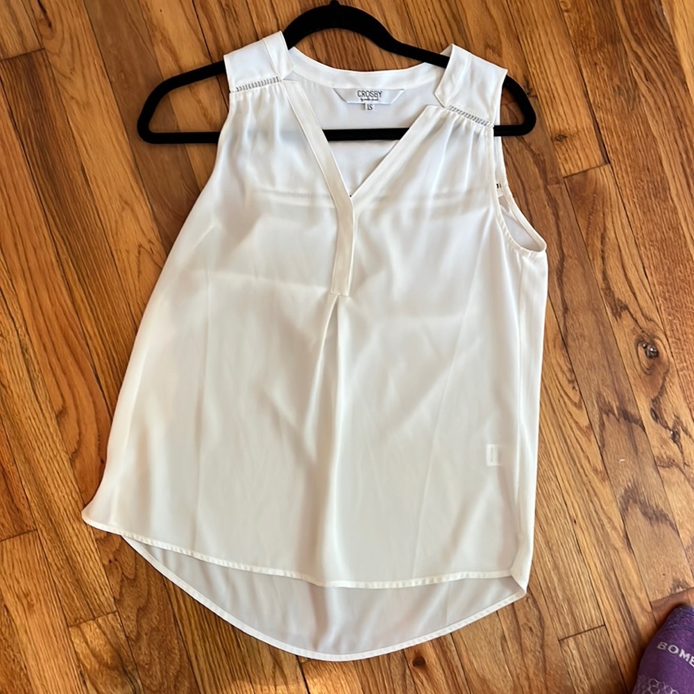 Crosby by Mollie Burch white blouse size XS